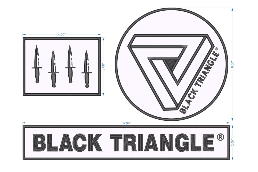 Black Triangle | Gi Patch Set